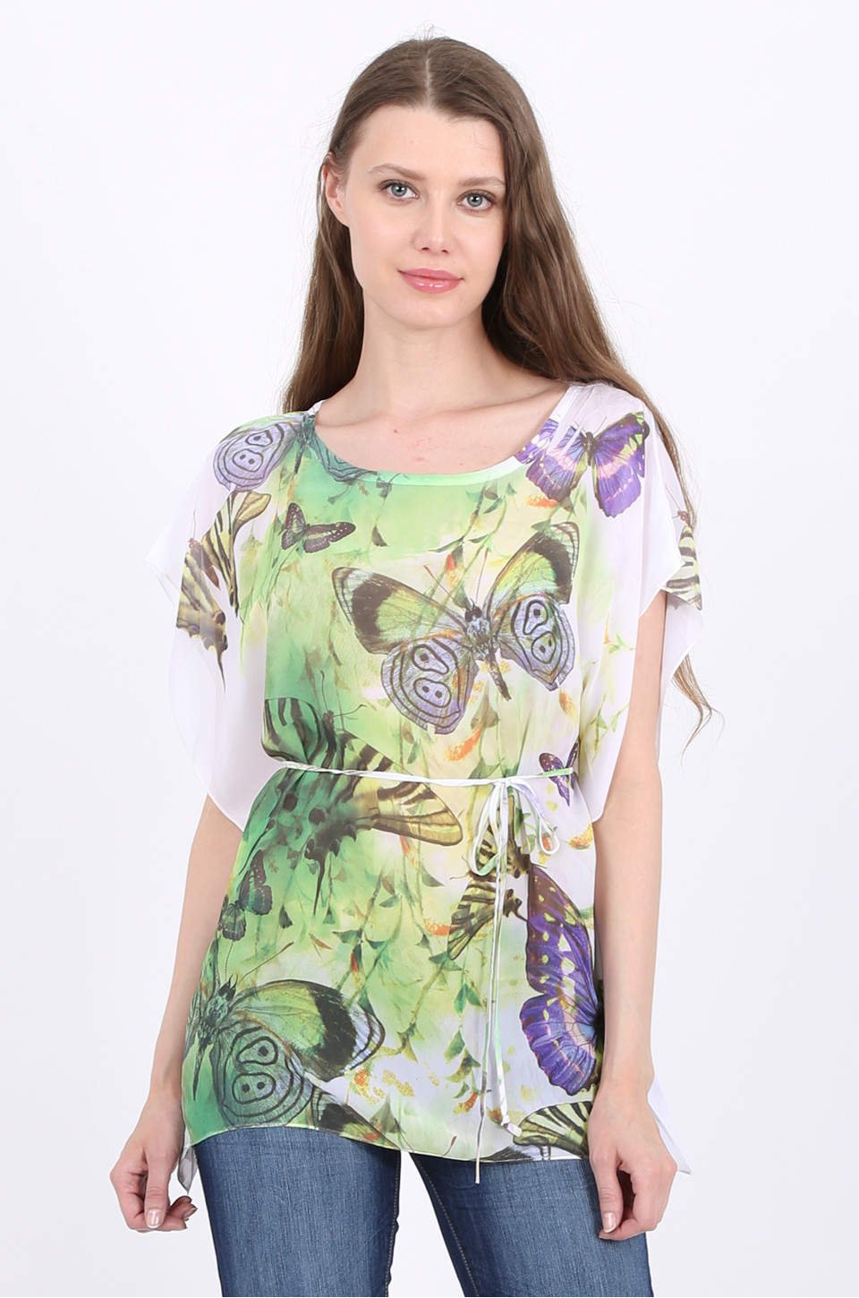 butterfly chiffon top